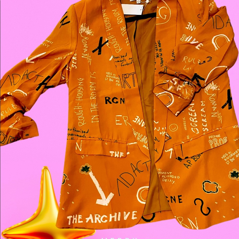 Printed Blazer